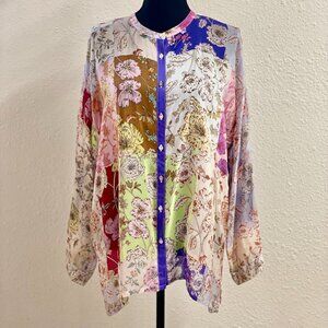 Johnny Was Cosmo Lauren Button Down Shirt /Blouse